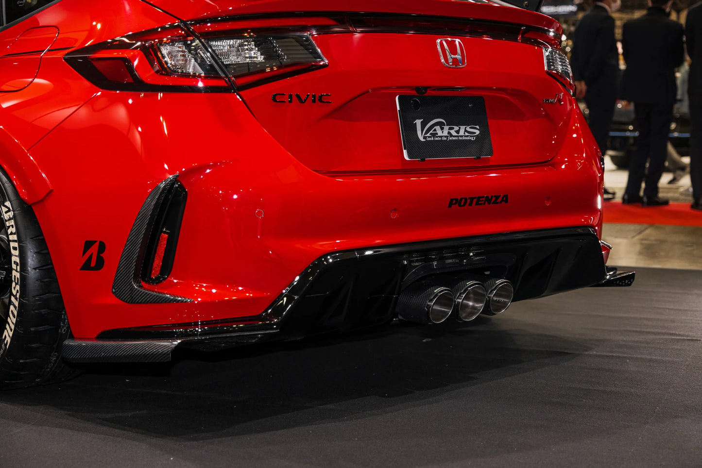 Varis ARISING-1 Carbon Rear Under Splitters 2023+ Honda Civic Type R FL5