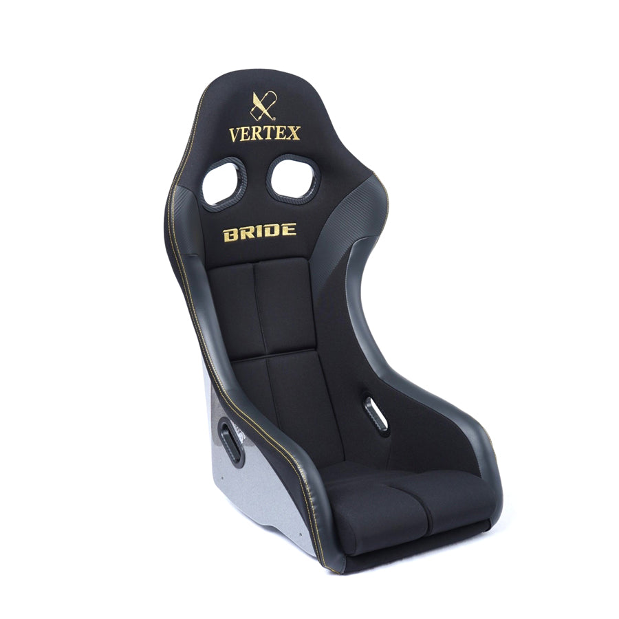 Vertex x Bride Zeta IV Seat - Black with Gold Stitching