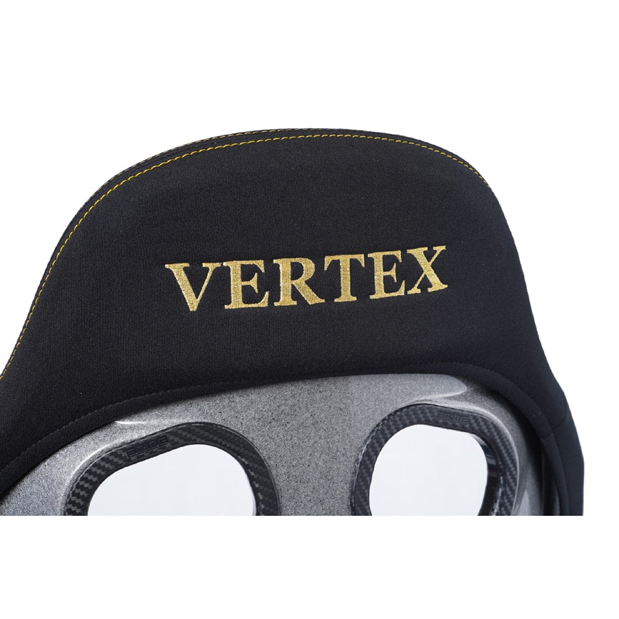 Vertex x Bride Zeta IV Seat - Black with Gold Stitching