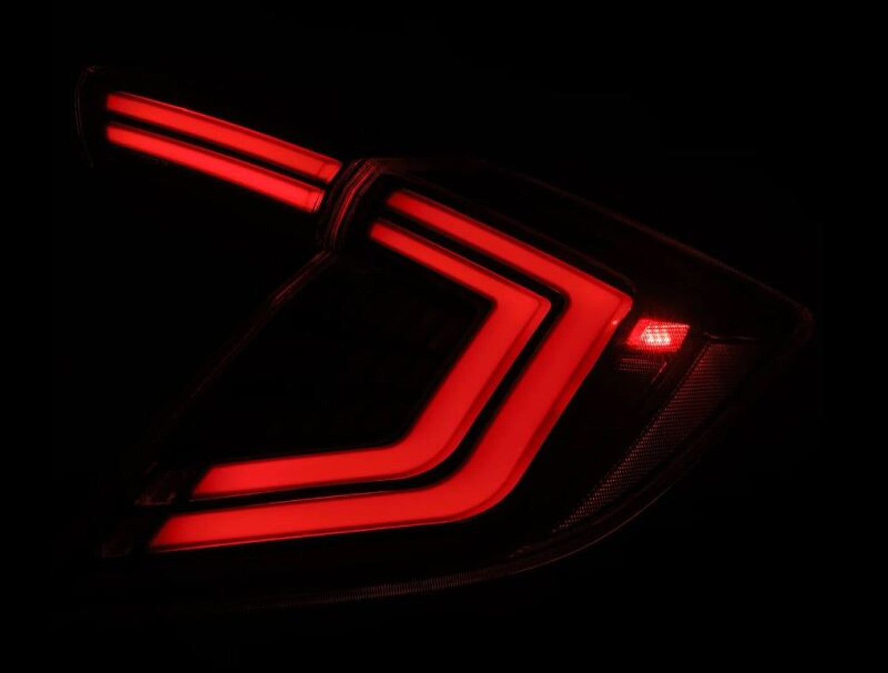 Nova-Series LED Tail Lights (Pair) - Alpha Black 2016-2021 Honda Civic