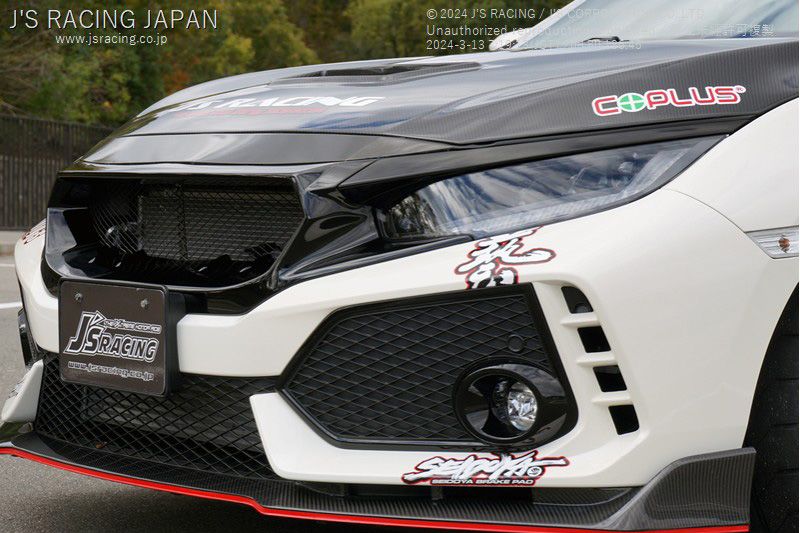 J's Racing's Front Sport Grill (FRP) 2017-2021 Honda Civic Type R