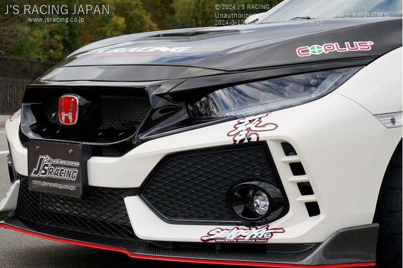 J's Racing's Front Sport Grill (FRP) 2017-2021 Honda Civic Type R