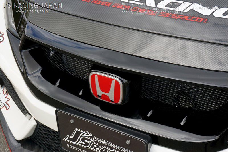 J's Racing's Front Sport Grill (FRP) 2017-2021 Honda Civic Type R