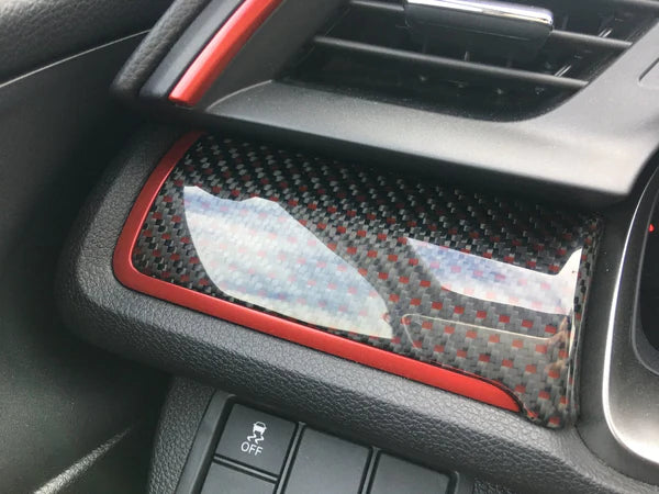 Genuine Honda 2017-2021 Civic Type-R FK8 Carbon Fiber-Styled Interior Panel Set