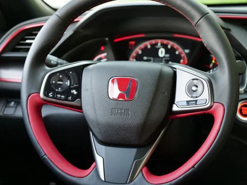 Genuine Honda 2017-2021 Civic Type-R FK8 Leather Steering Wheel Grip - R1241