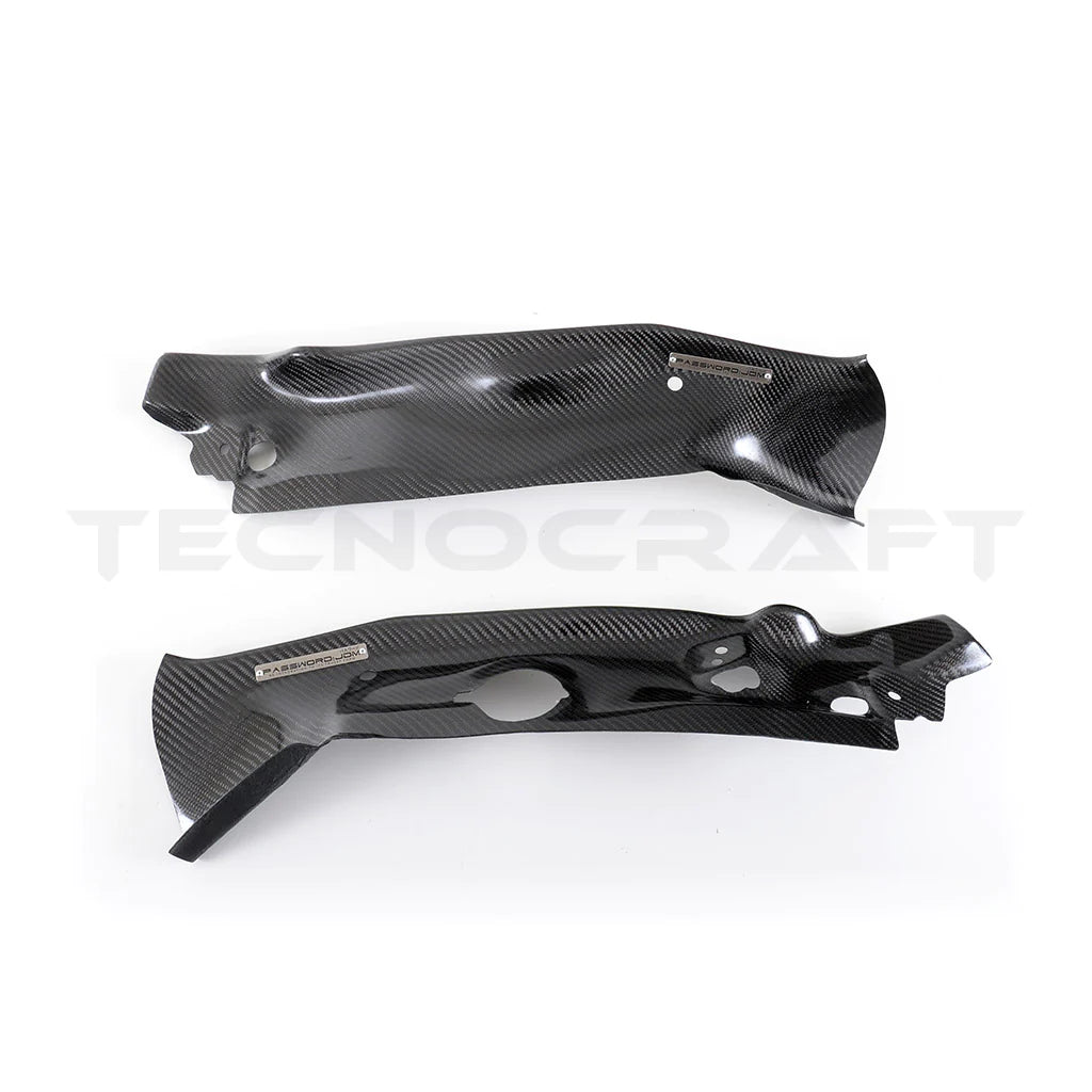 PASSWORD JDM DRY CARBON FIBER ENGINE FRAME SHIELD 2017-2021 HONDA CIVIC TYPE R / 2016-2021 HONDA CIVIC