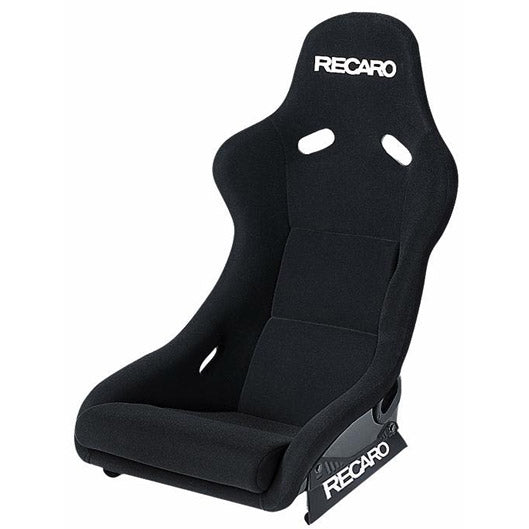 Recaro Pole Position - Velour Black Bolster / Velour Black Insert / White Logo