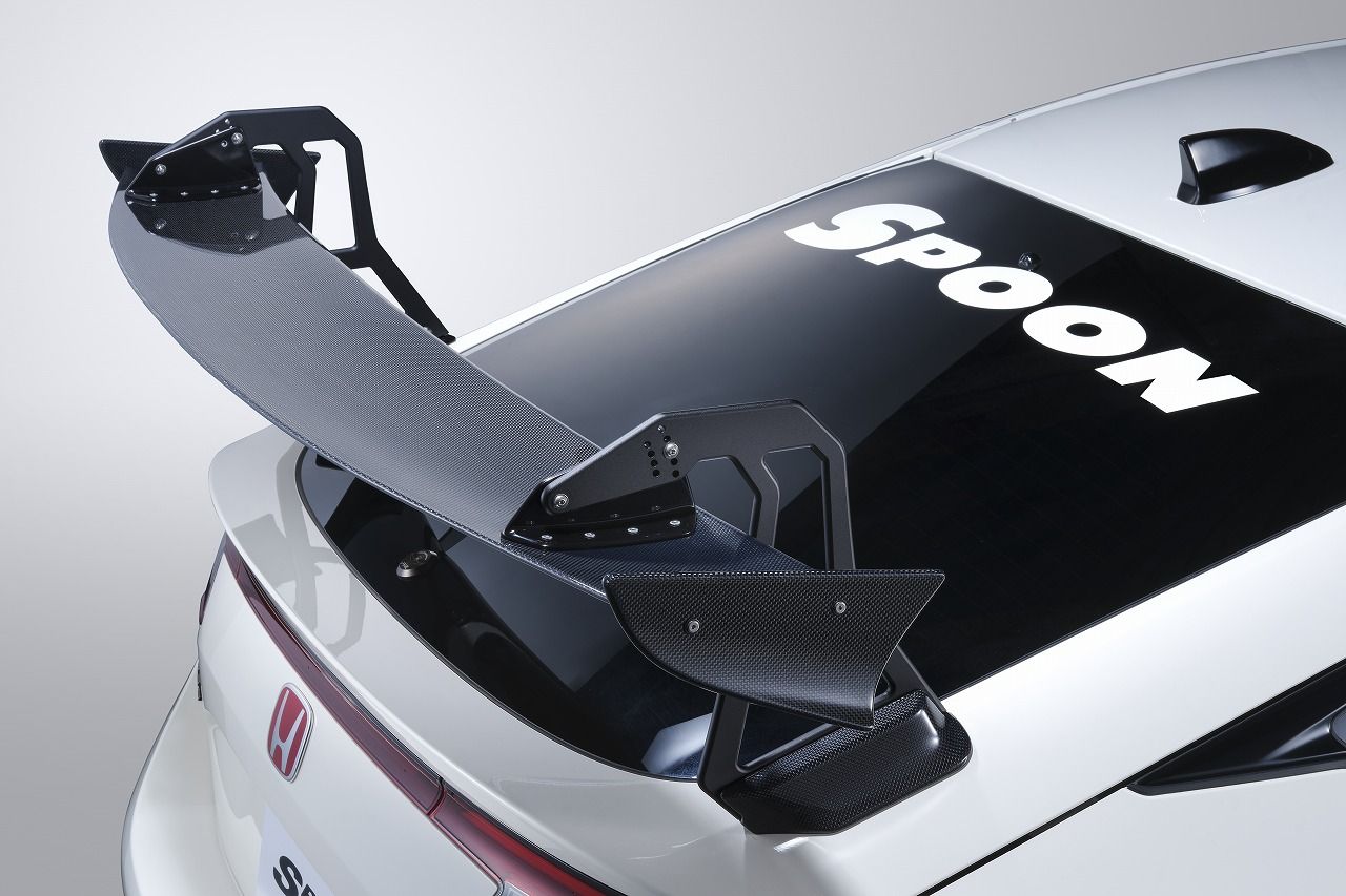 Spoon Crane Neck Wing (Carbon) 2022+ Honda Civic Type R