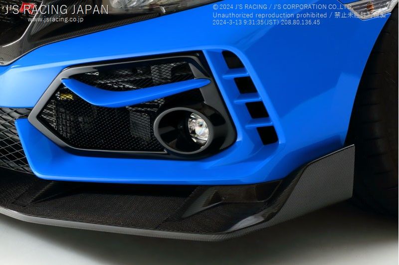 J's Racing's Type S Front Spoiler (FRP) 2017-2021 Honda Civic Type R