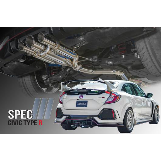 Remark Catback Spec III Exhaust - Honda Civic Type R FK8 17-21 (Non-Resonated)