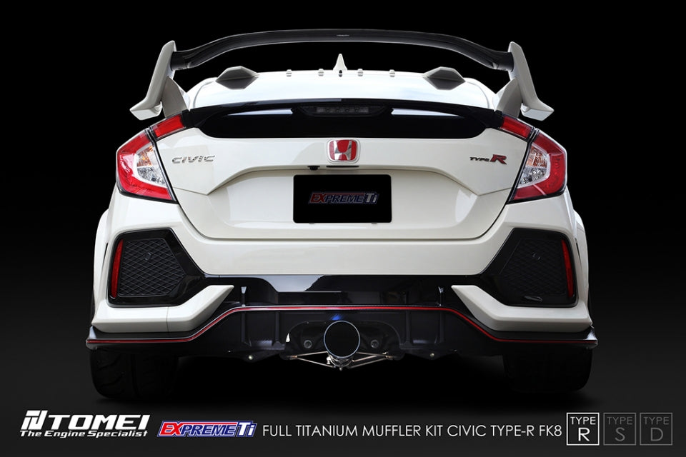 Tomei Full Titanium Expreme Ti Exhaust (Type R / Single Straight Pipe) - Honda Civic Type R FK8 17-21