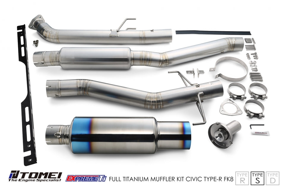 Tomei Full Titanium Expreme Ti Exhaust (Type S) - Honda Civic Type R FK8 17-21