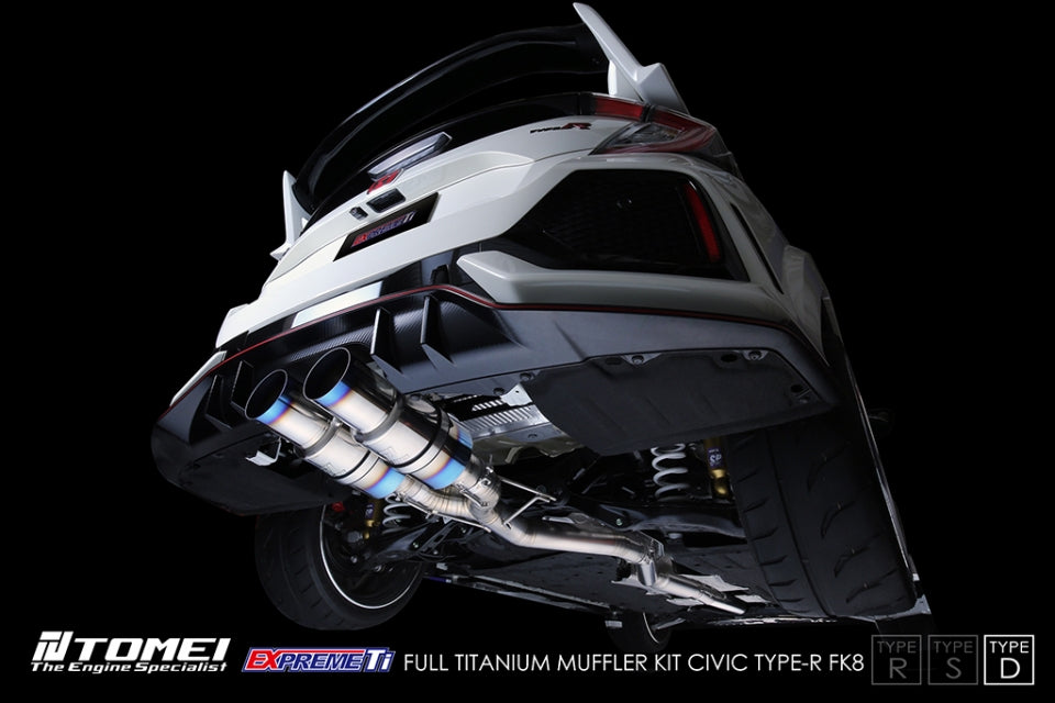 Tomei Full Titanium Expreme Ti Exhaust (Type D / Dual Muffler) - Honda Civic Type R FK8 17-21